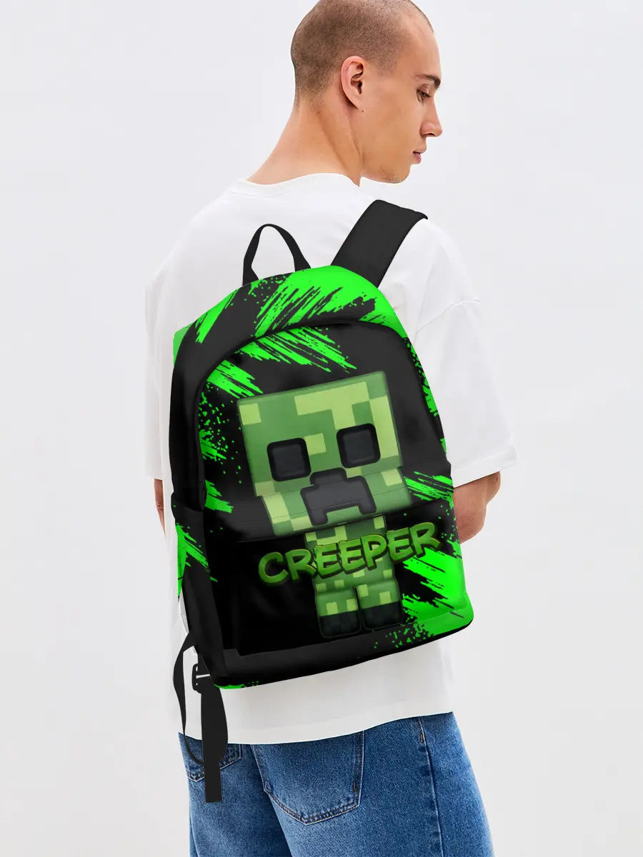Рюкзак джинсовый / MINECRAFT CREEPER