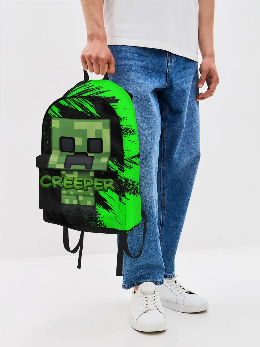 Рюкзак джинсовый / MINECRAFT CREEPER