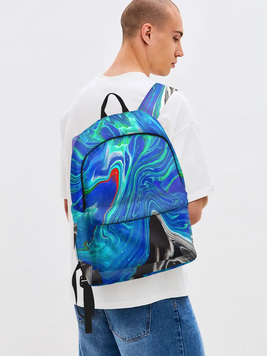 Рюкзак джинсовый / КИСЛОТНЫЙ АКРИЛ