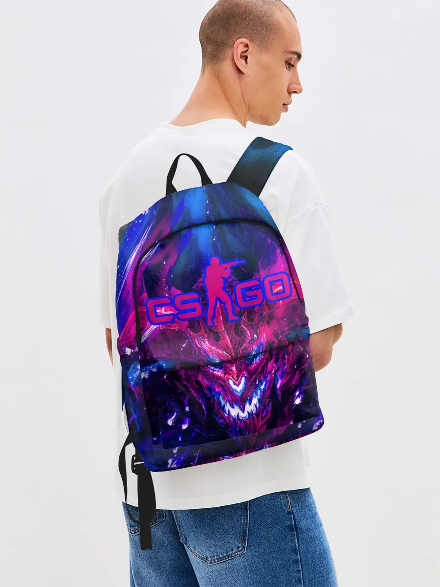 Рюкзак джинсовый / CS GO + текстура ТОП