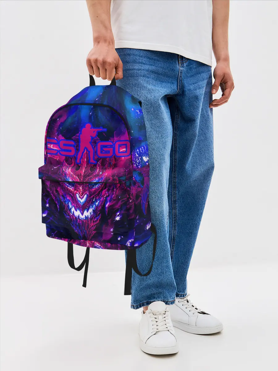 Рюкзак джинсовый / CS GO + текстура ТОП