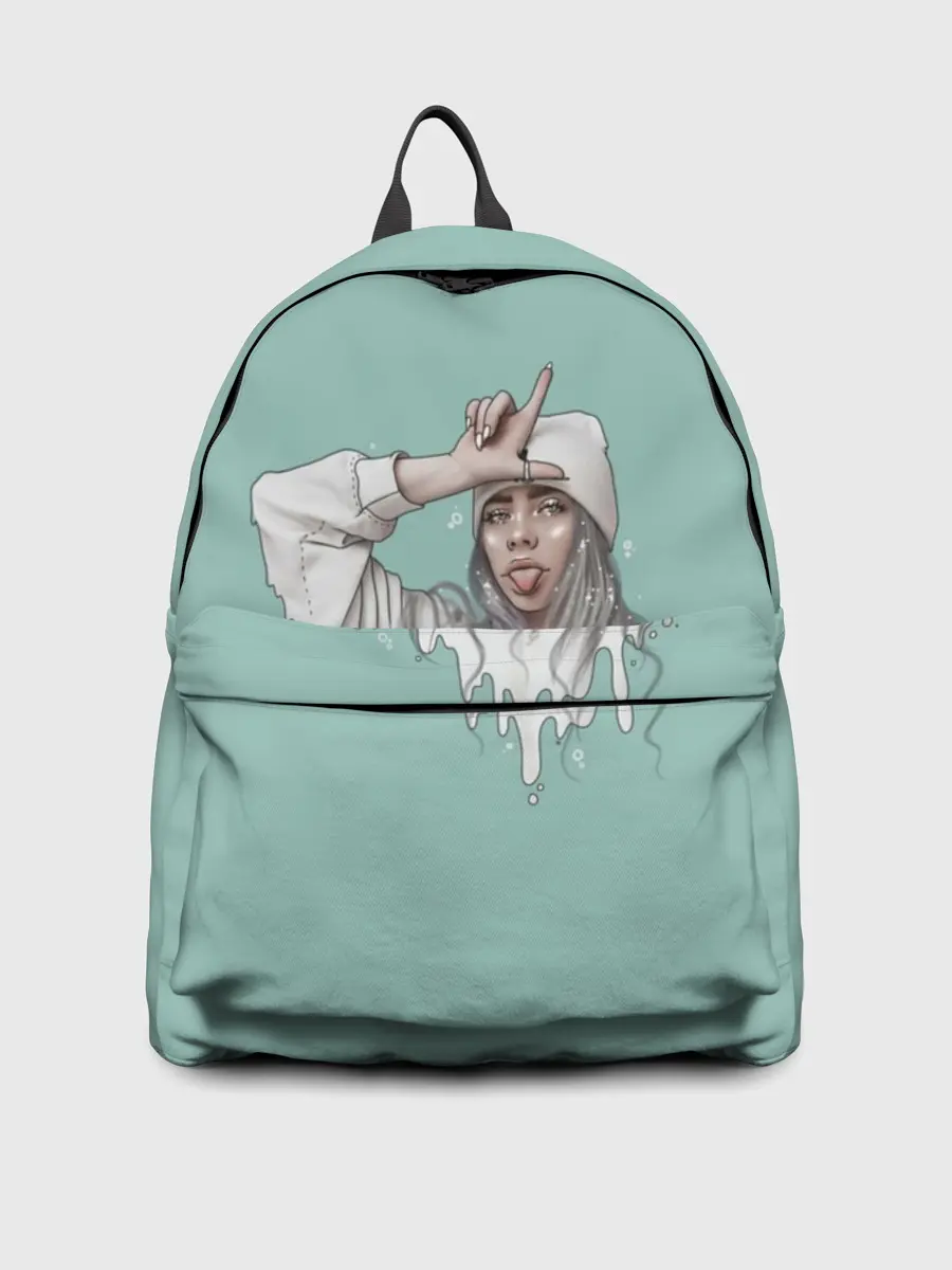 Рюкзак джинсовый / Billie Eilish Mint Art