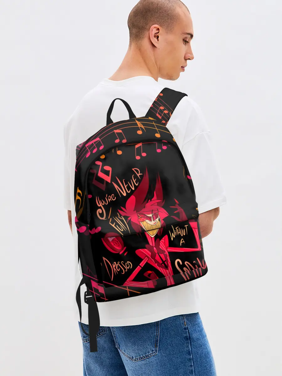 Рюкзак джинсовый / HAZBIN HOTEL ALASTOR.