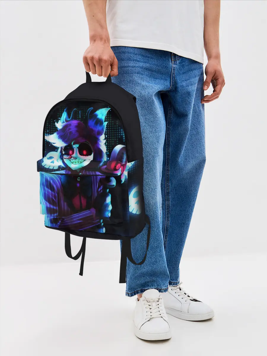 Рюкзак джинсовый / Отель Хазбин