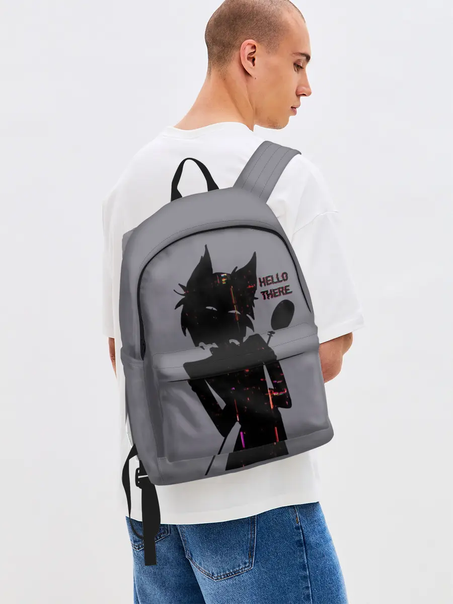 Рюкзак джинсовый / Отель Хазбин