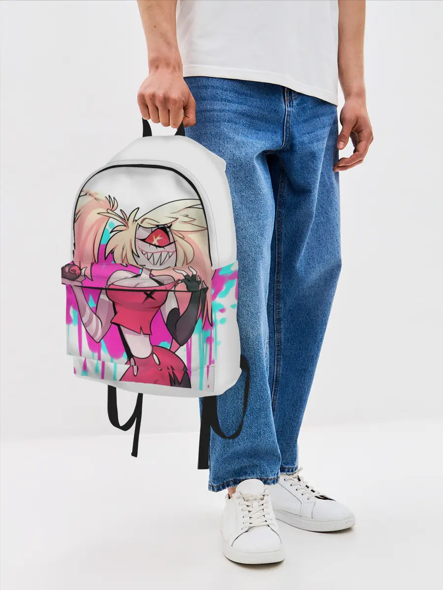 Рюкзак джинсовый / Отель Хазбин