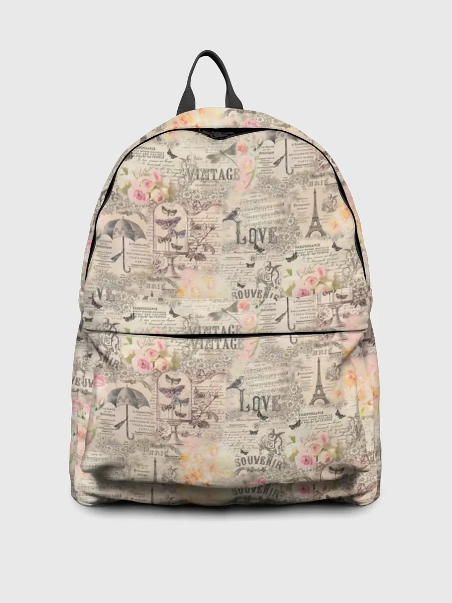 Рюкзак джинсовый / Paris vintage theme