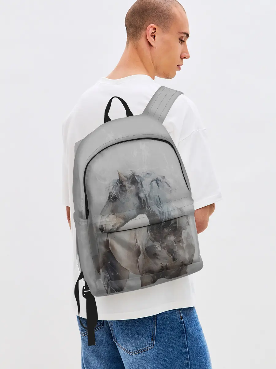 Рюкзак джинсовый / лошадь