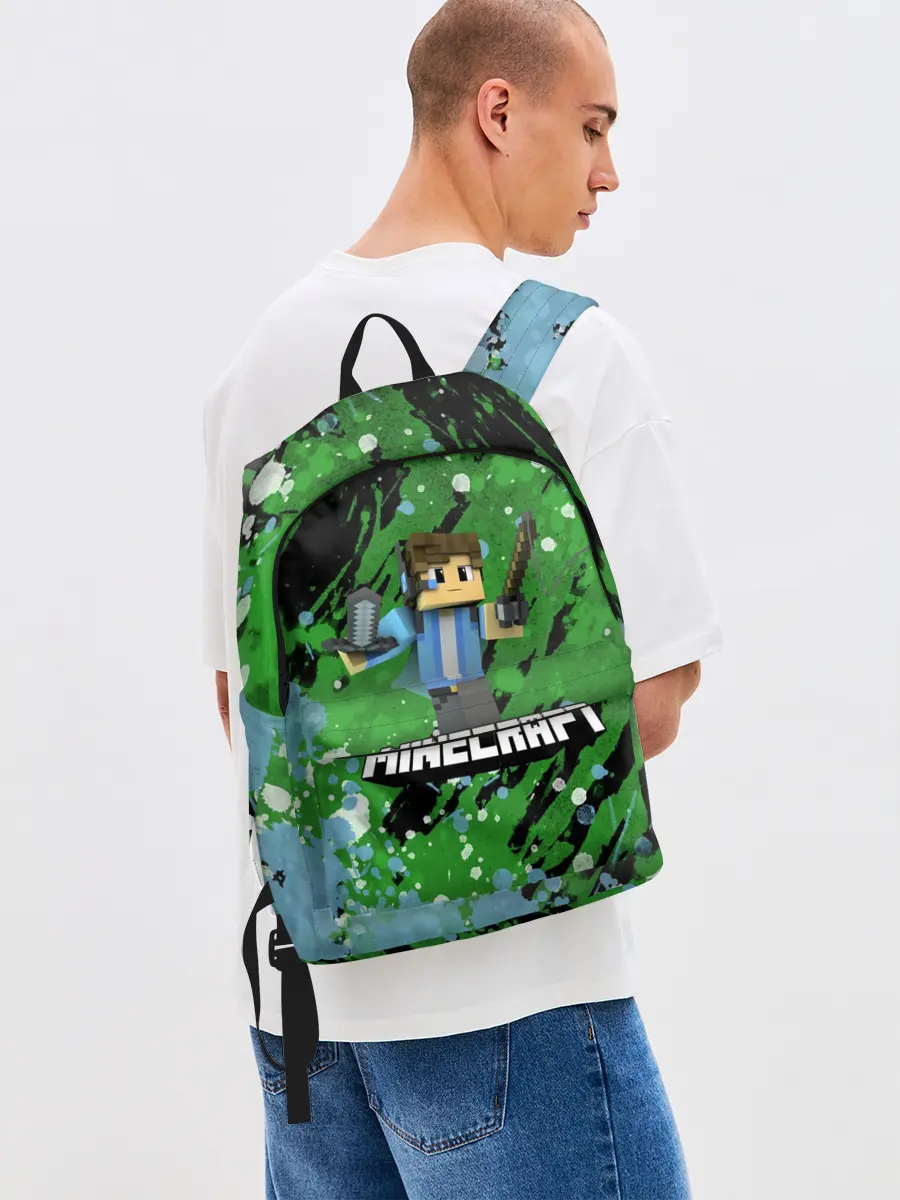 Рюкзак джинсовый / Minecraft / Майнкрафт