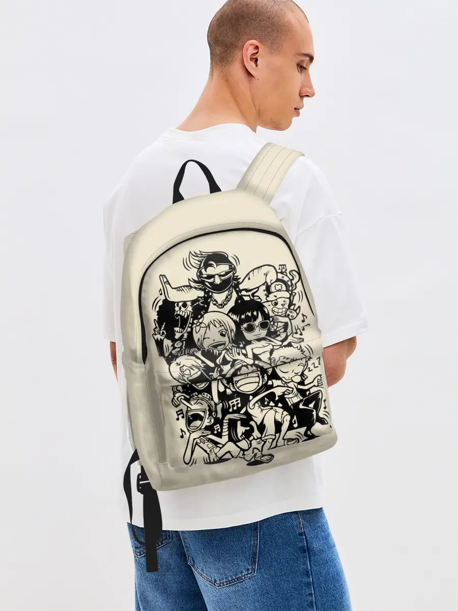 Рюкзак джинсовый / герои One Piece