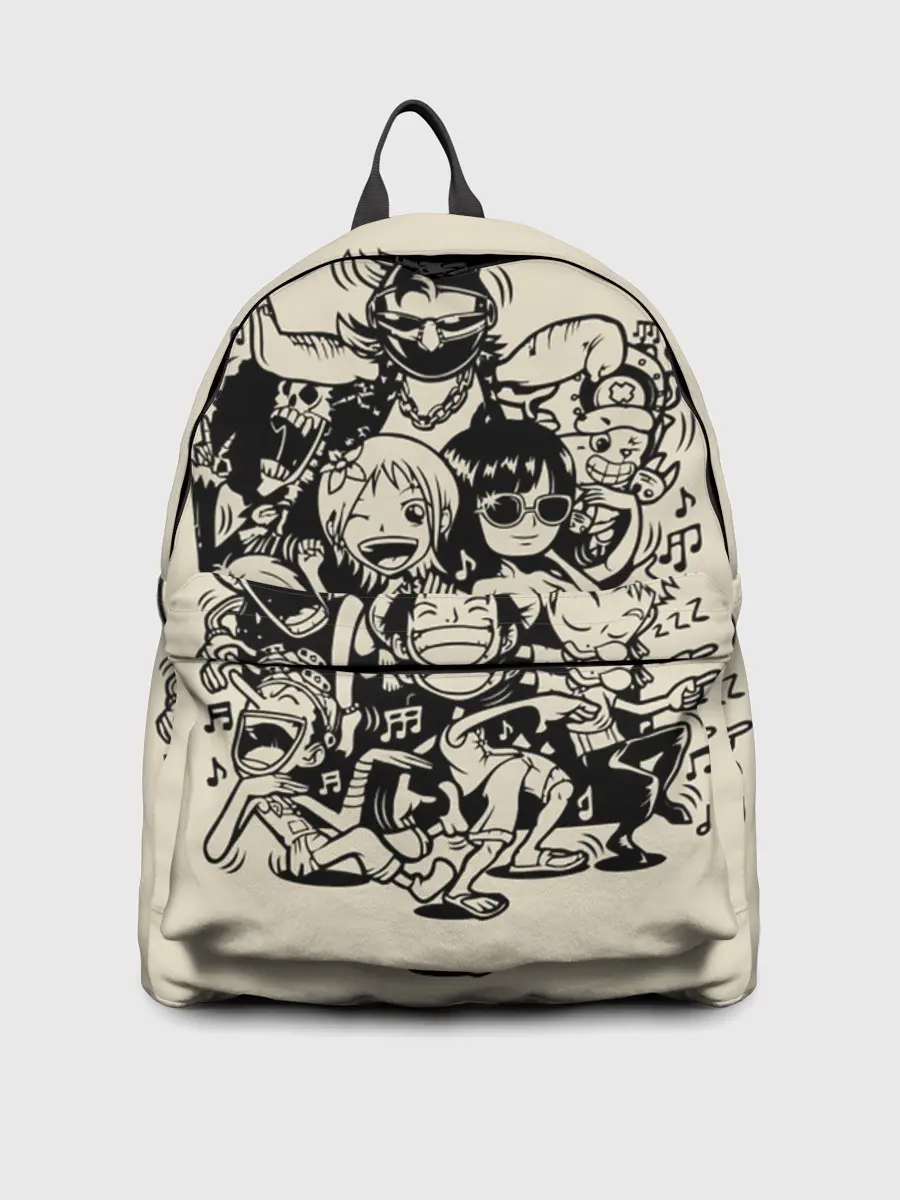 Рюкзак джинсовый / герои One Piece