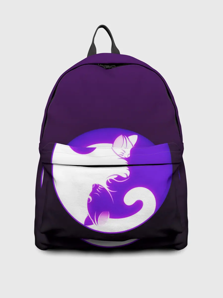 Рюкзак джинсовый / Кошачий Инь - Янь