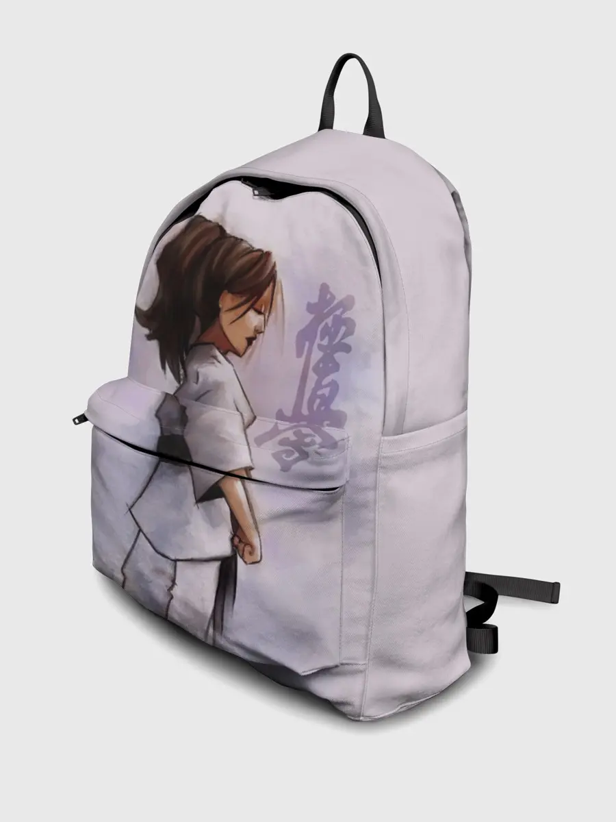 Рюкзак джинсовый / Кёкусинкай девушка