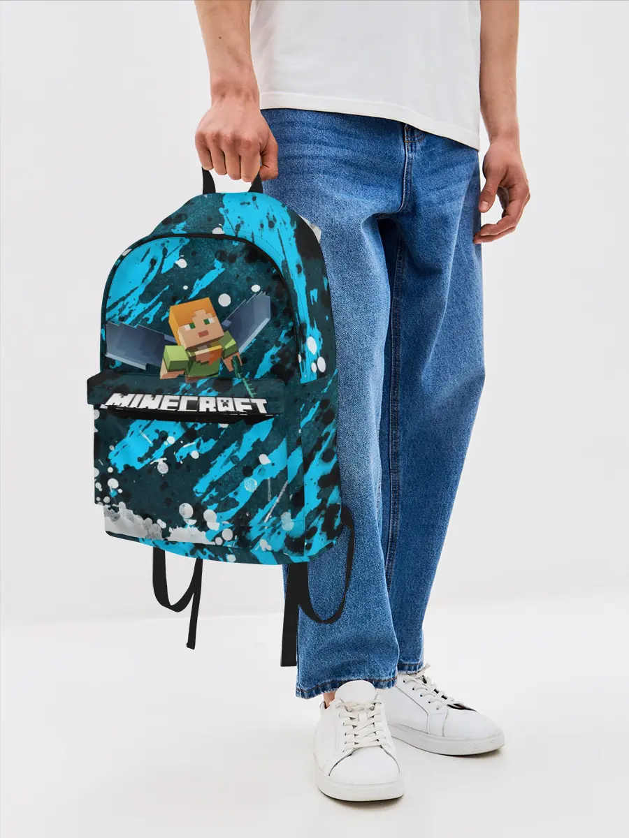 Рюкзак джинсовый / Minecraft / Майнкрафт