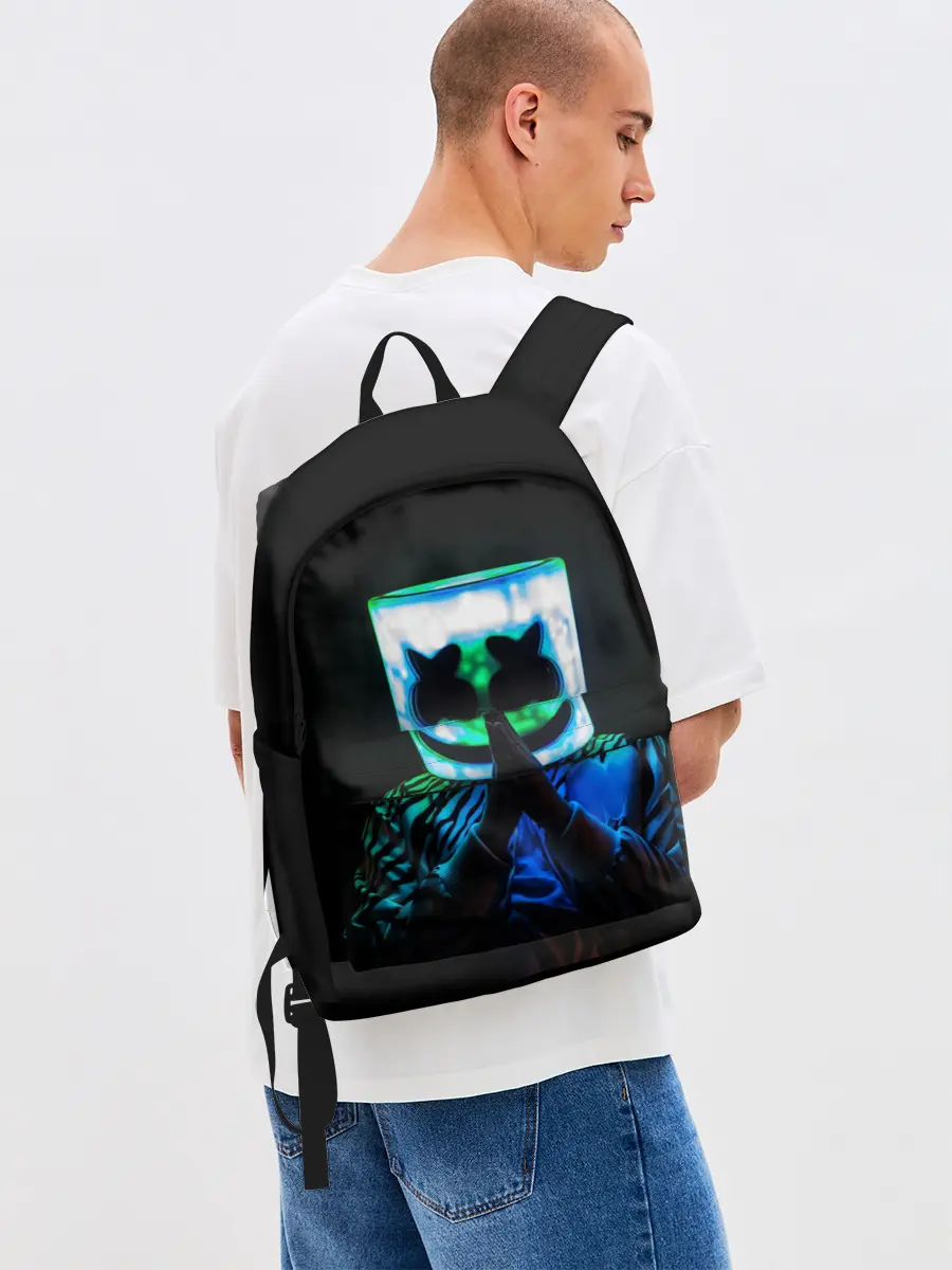 Рюкзак джинсовый / Marshmello