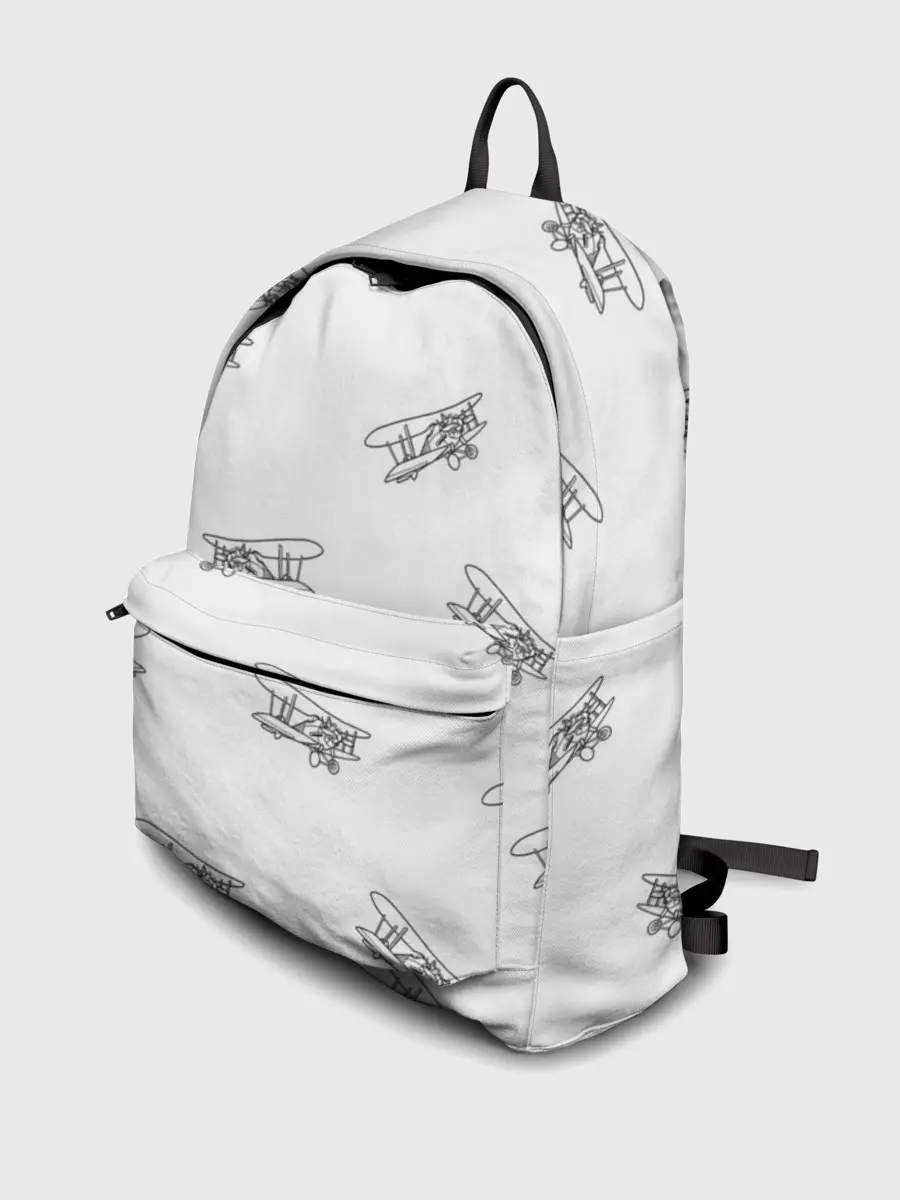 Рюкзак джинсовый / Самолеты к бою!