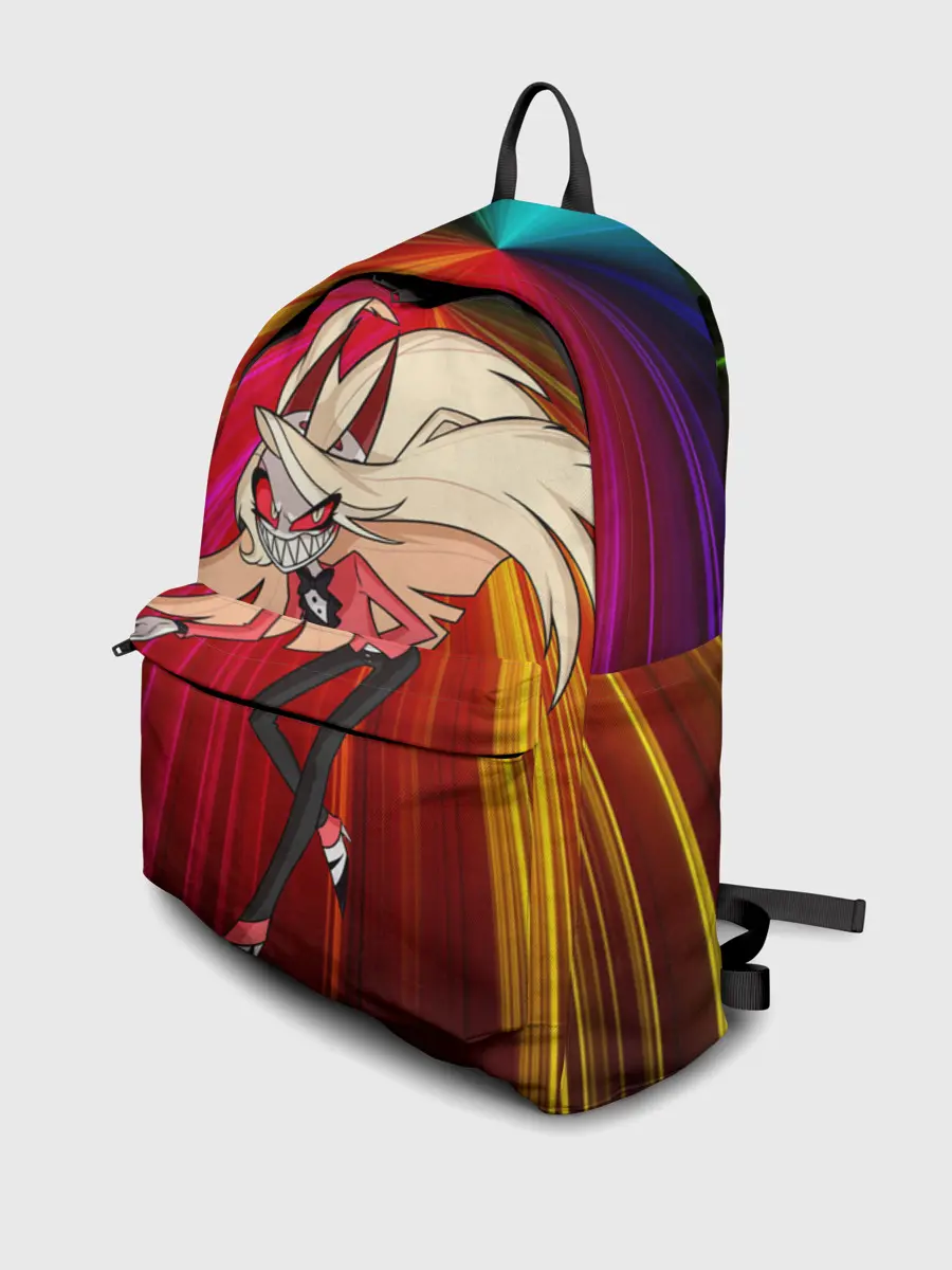 Рюкзак джинсовый / Hazbin Hotel - Отель Хазбин