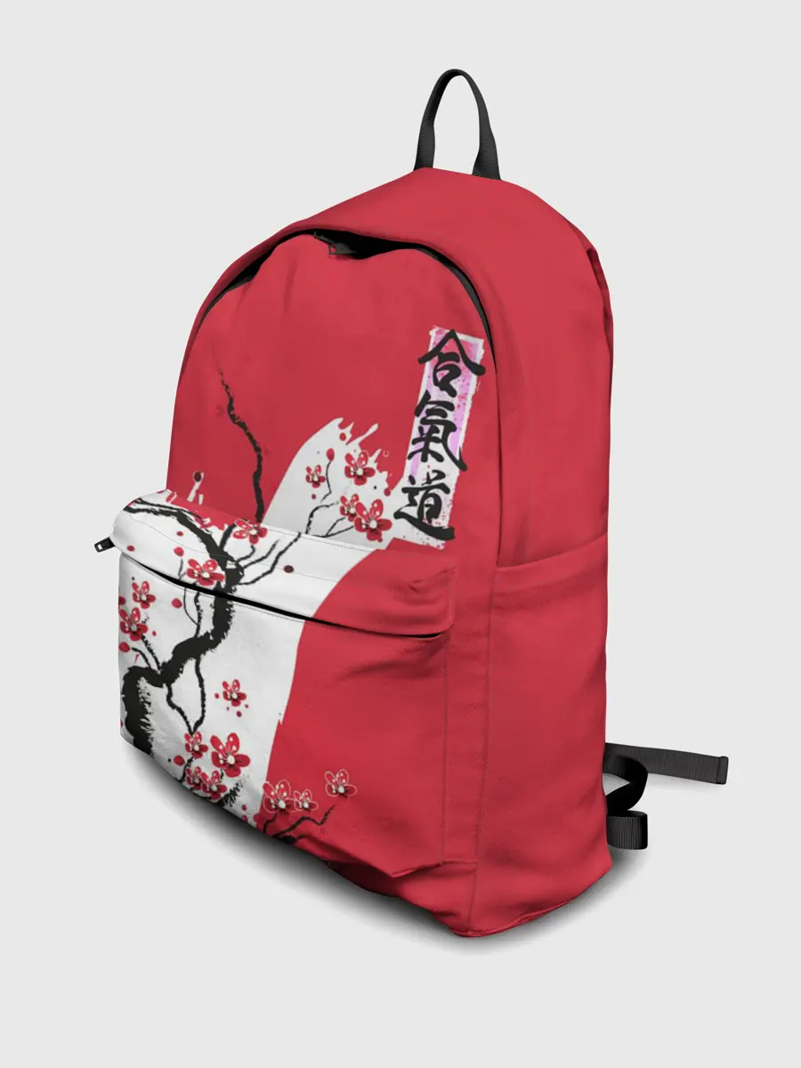 Рюкзак джинсовый / Сакура Айкидо