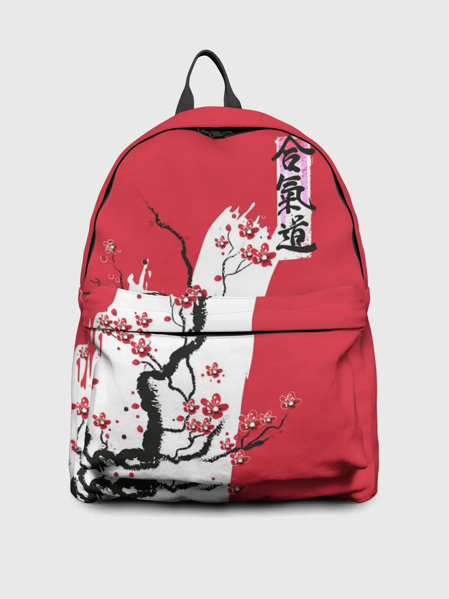 Рюкзак джинсовый / Сакура Айкидо