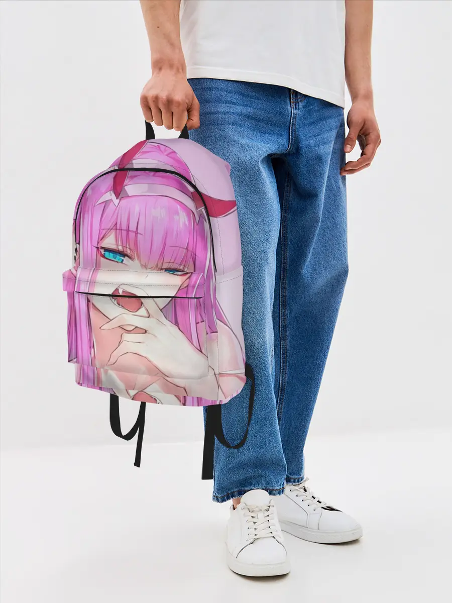 Рюкзак джинсовый / ахегао зеро ту