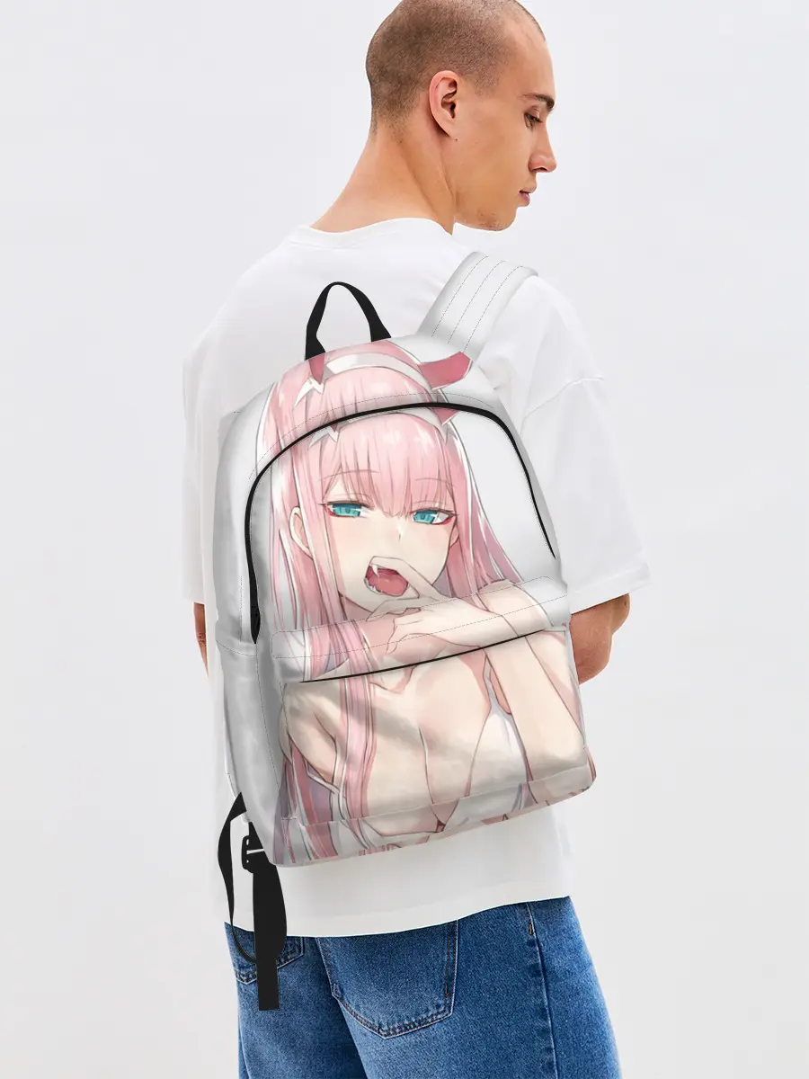 Рюкзак джинсовый / Ahegao Zero Two