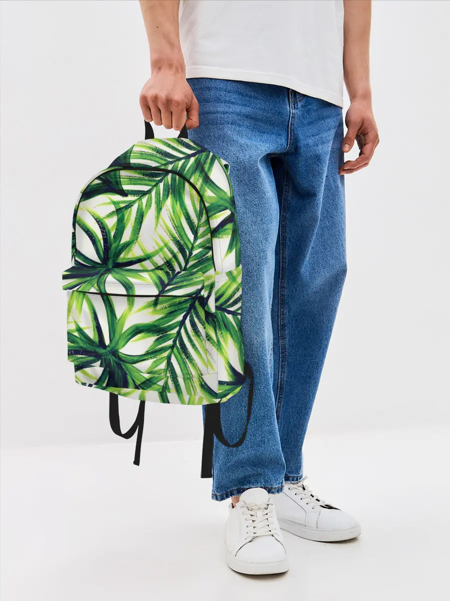Рюкзак джинсовый / Тропики