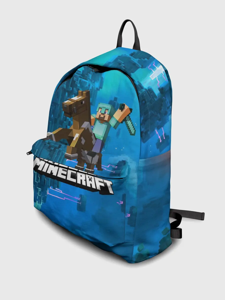 Рюкзак джинсовый / Майнкрафт