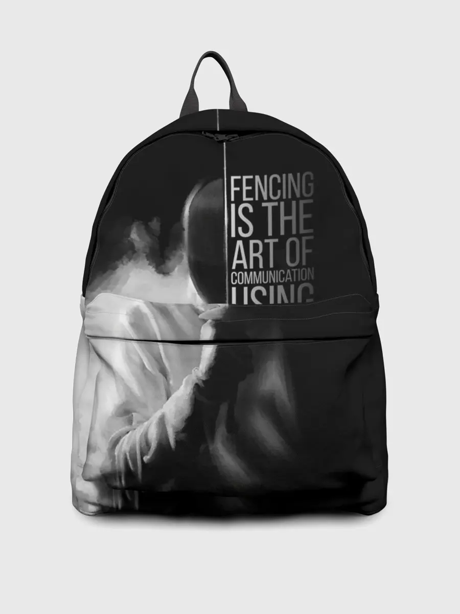 Рюкзак джинсовый / Fencing is the art