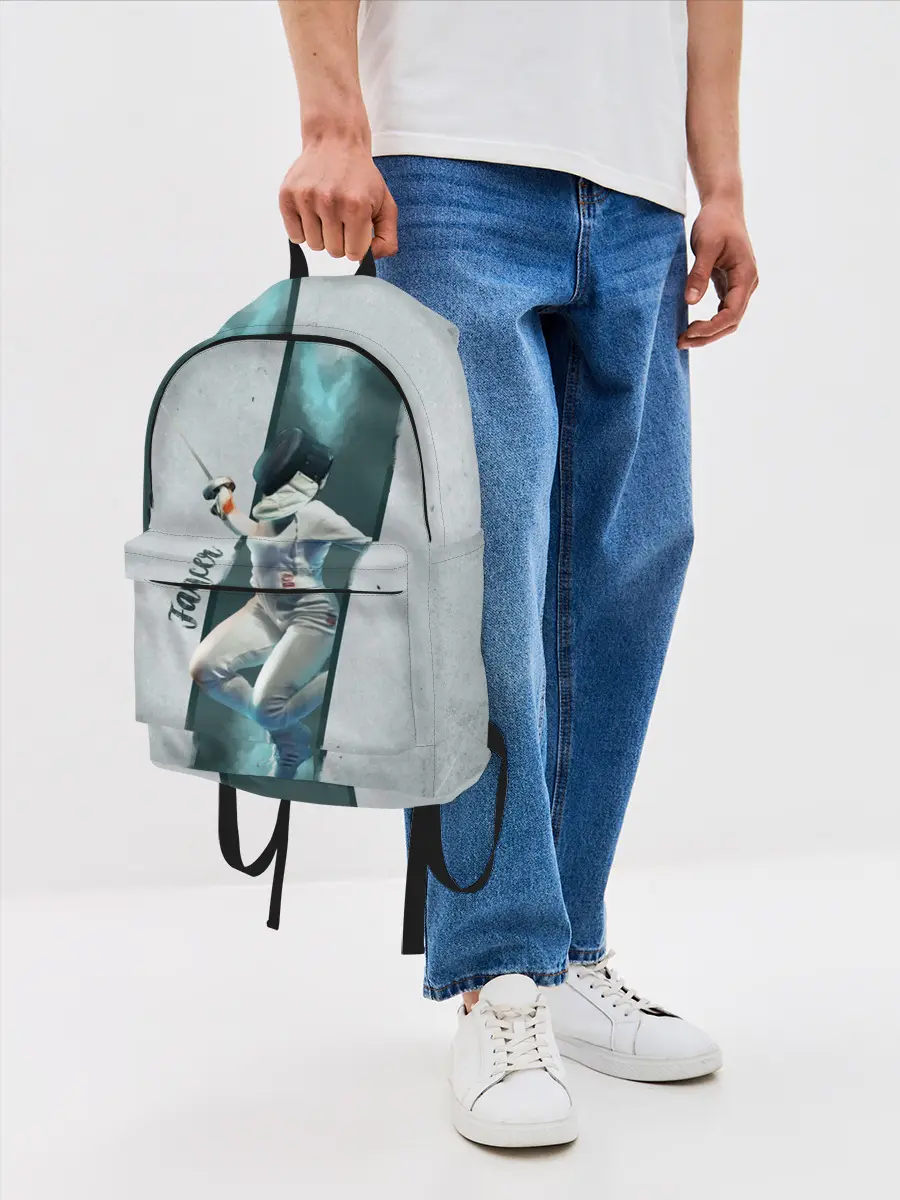 Рюкзак джинсовый / Фехтовальщик