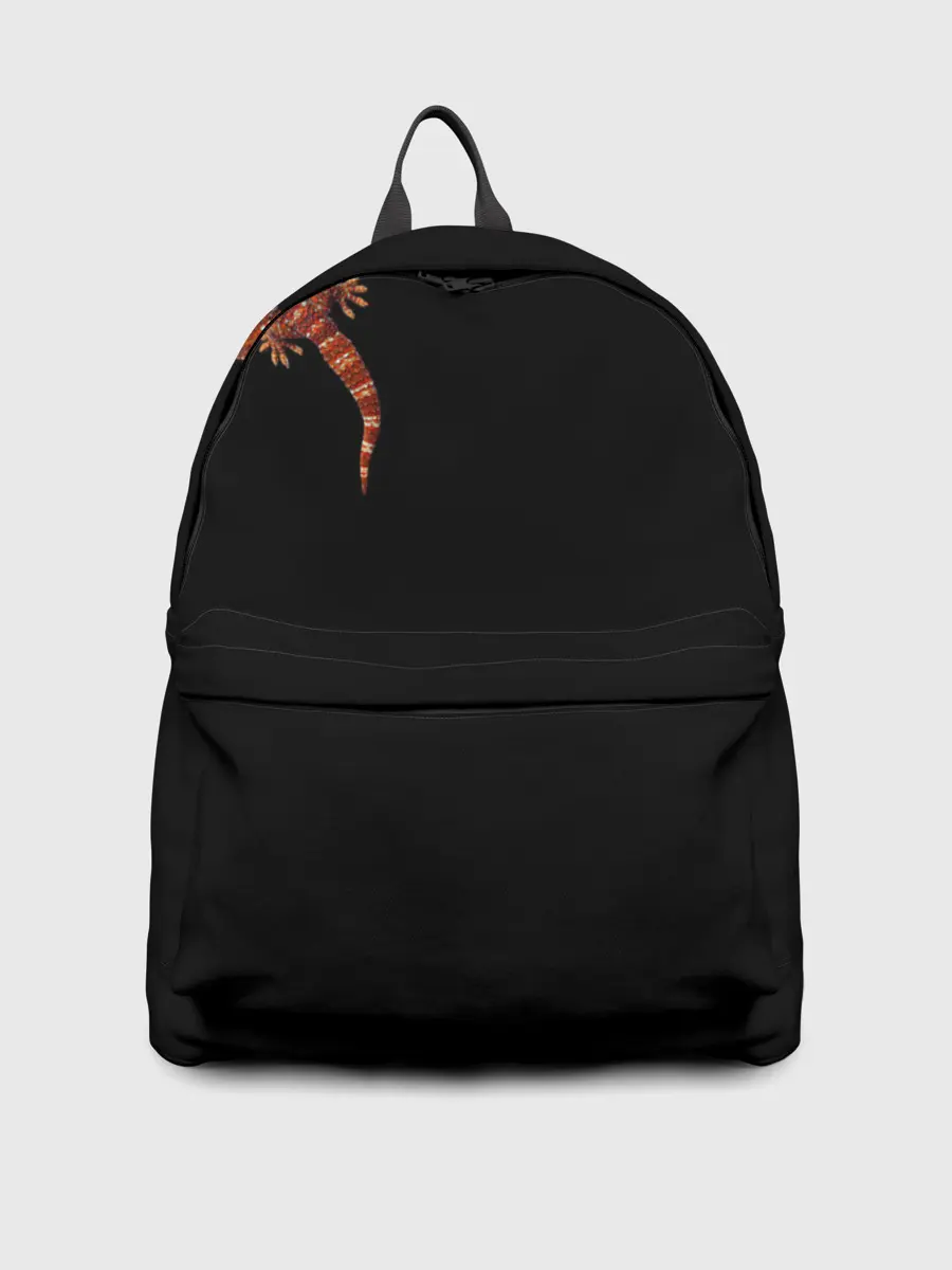 Рюкзак джинсовый / Ручной геккон