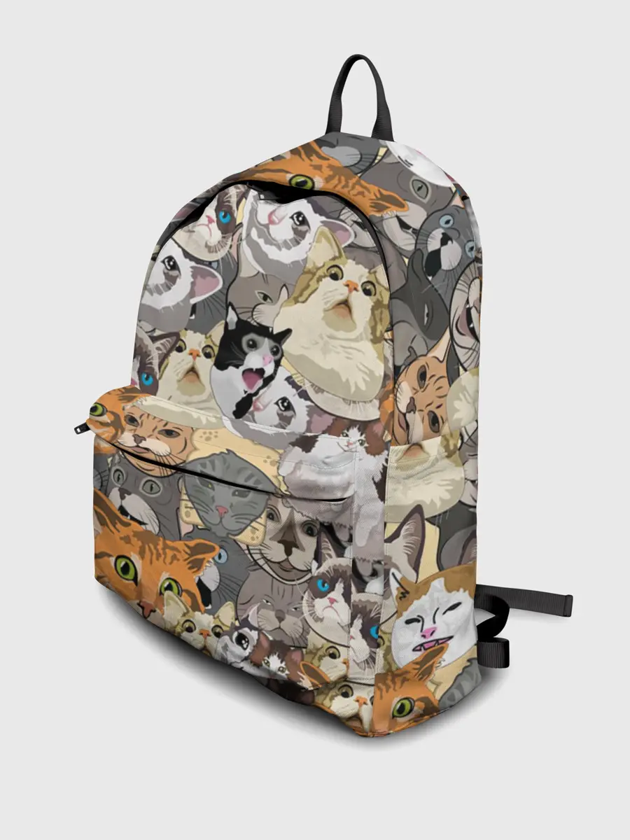 Рюкзак джинсовый / ALL CATS MEMES