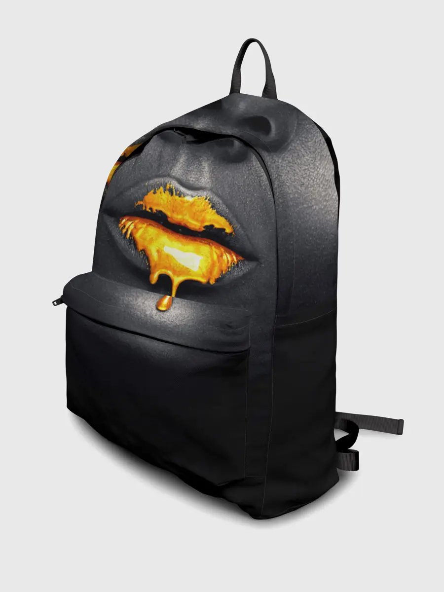 Рюкзак джинсовый / Мода: Губы