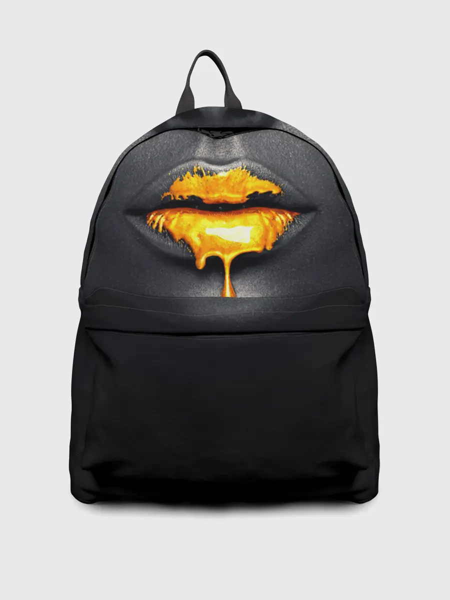 Рюкзак джинсовый / Мода: Губы