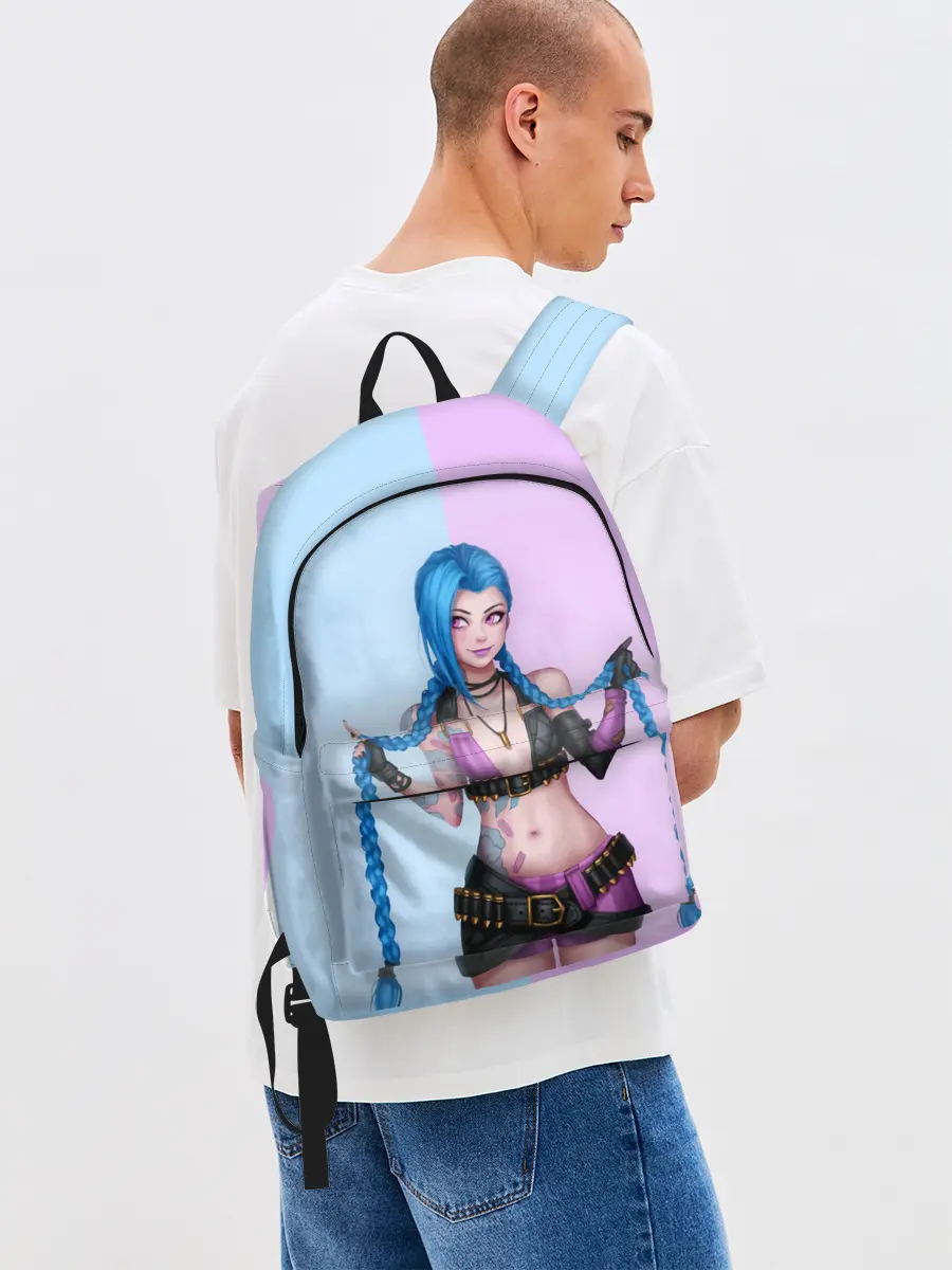 Рюкзак джинсовый / League of Legends Jinx