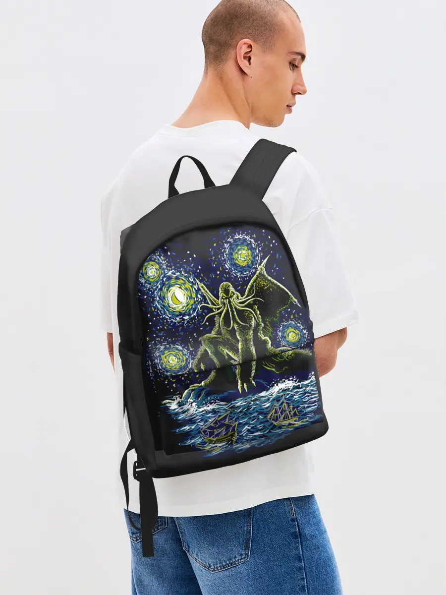 Рюкзак джинсовый / Ктулху