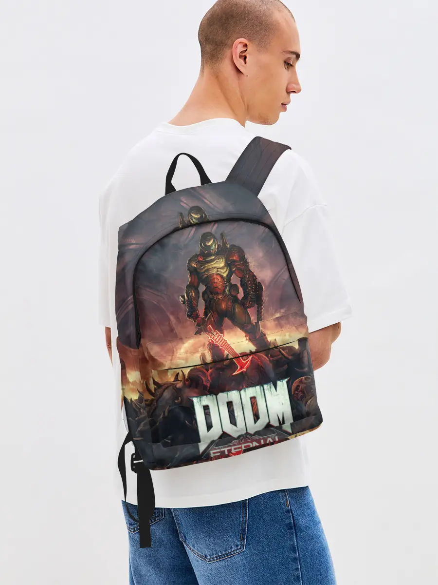 Рюкзак джинсовый / DOOM ETERNAL