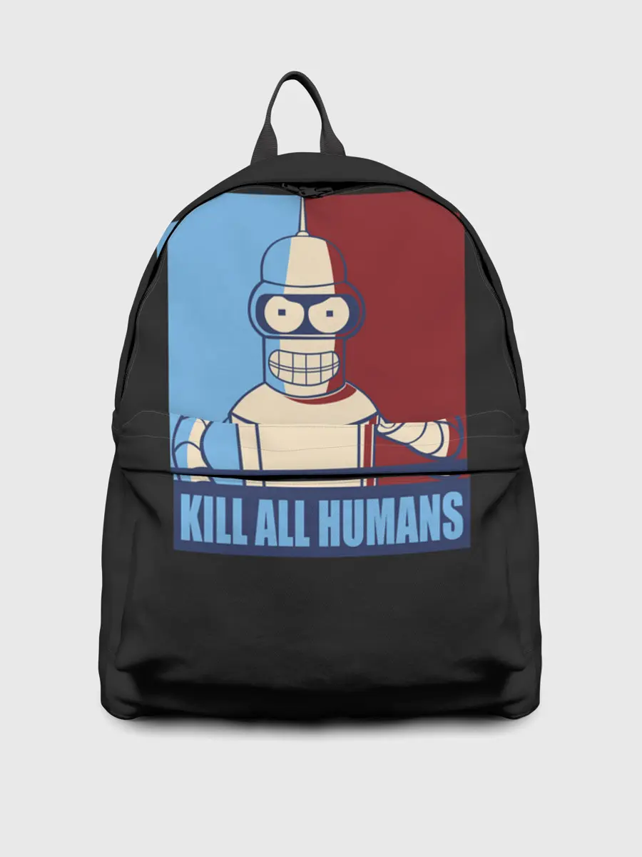 Рюкзак джинсовый / бендер,футурама