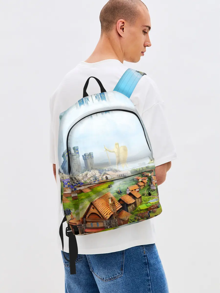 Рюкзак джинсовый / ГЕРОИ МЕЧА И МАГИИ