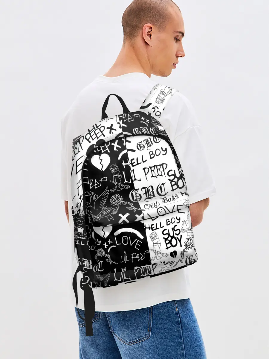 Рюкзак джинсовый / LIL PEEP LOGOBOMBING | ЛИЛ ПИП