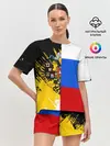 Женская пижама с шортами / Российский Имперский Флаг