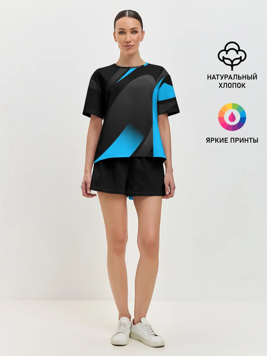 Женская пижама с шортами / SPORT WEAR BLUE