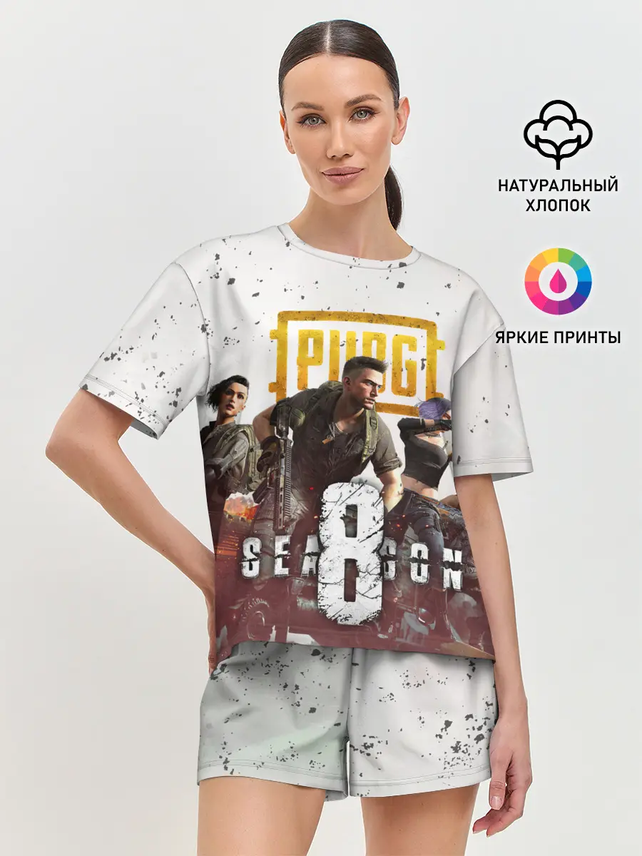 Женская пижама с шортами / PUBG 8 SEASON
