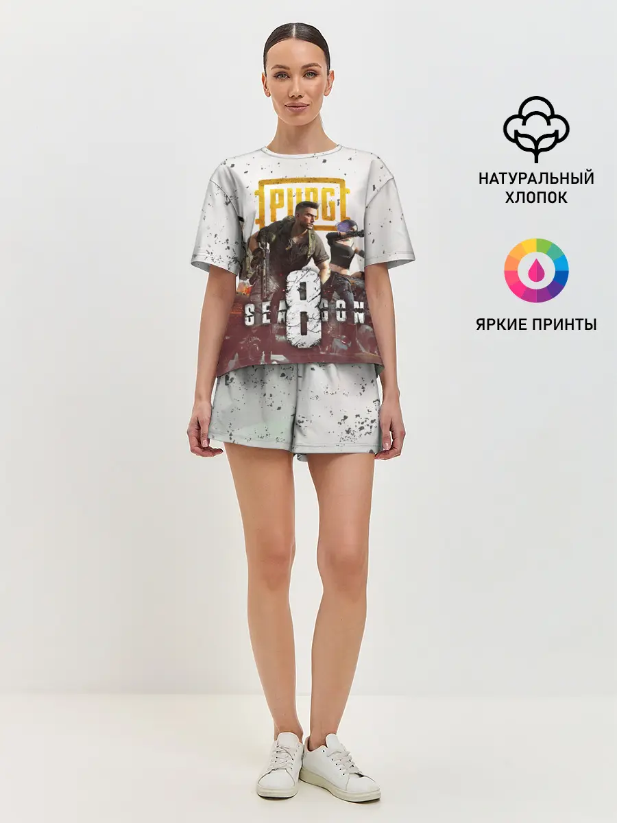 Женская пижама с шортами / PUBG 8 SEASON