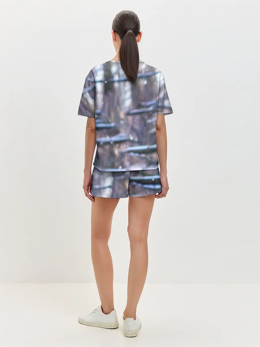 Женская пижама с шортами / Золотистый Ретривер