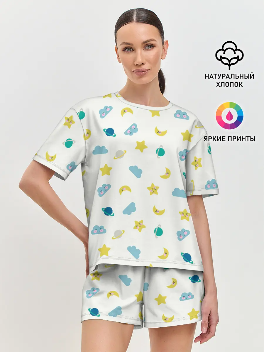Женская пижама с шортами / Спокойной ночи