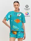 Женская пижама с шортами / Необычные планеты