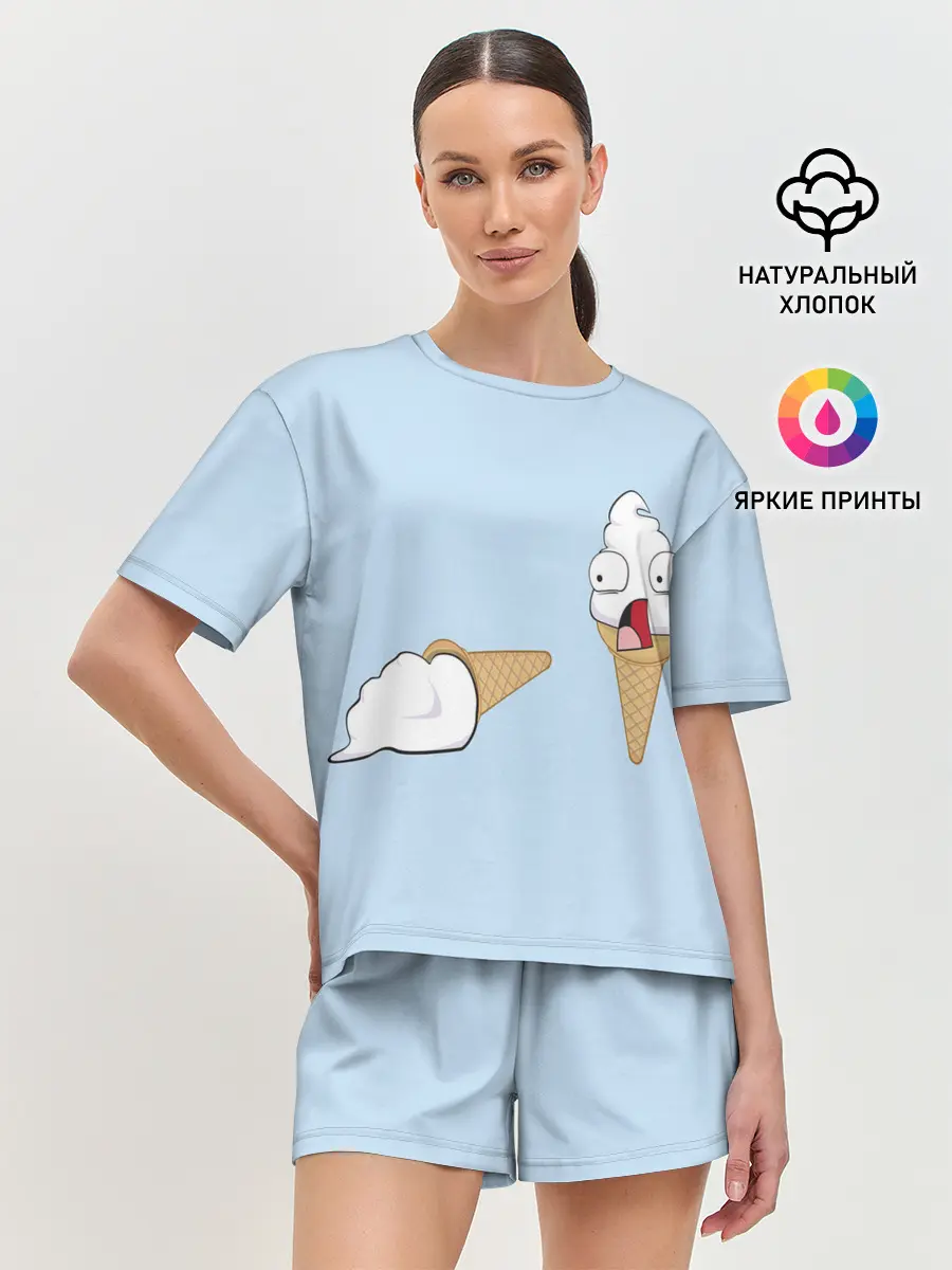 Женская пижама с шортами / ааа рожок