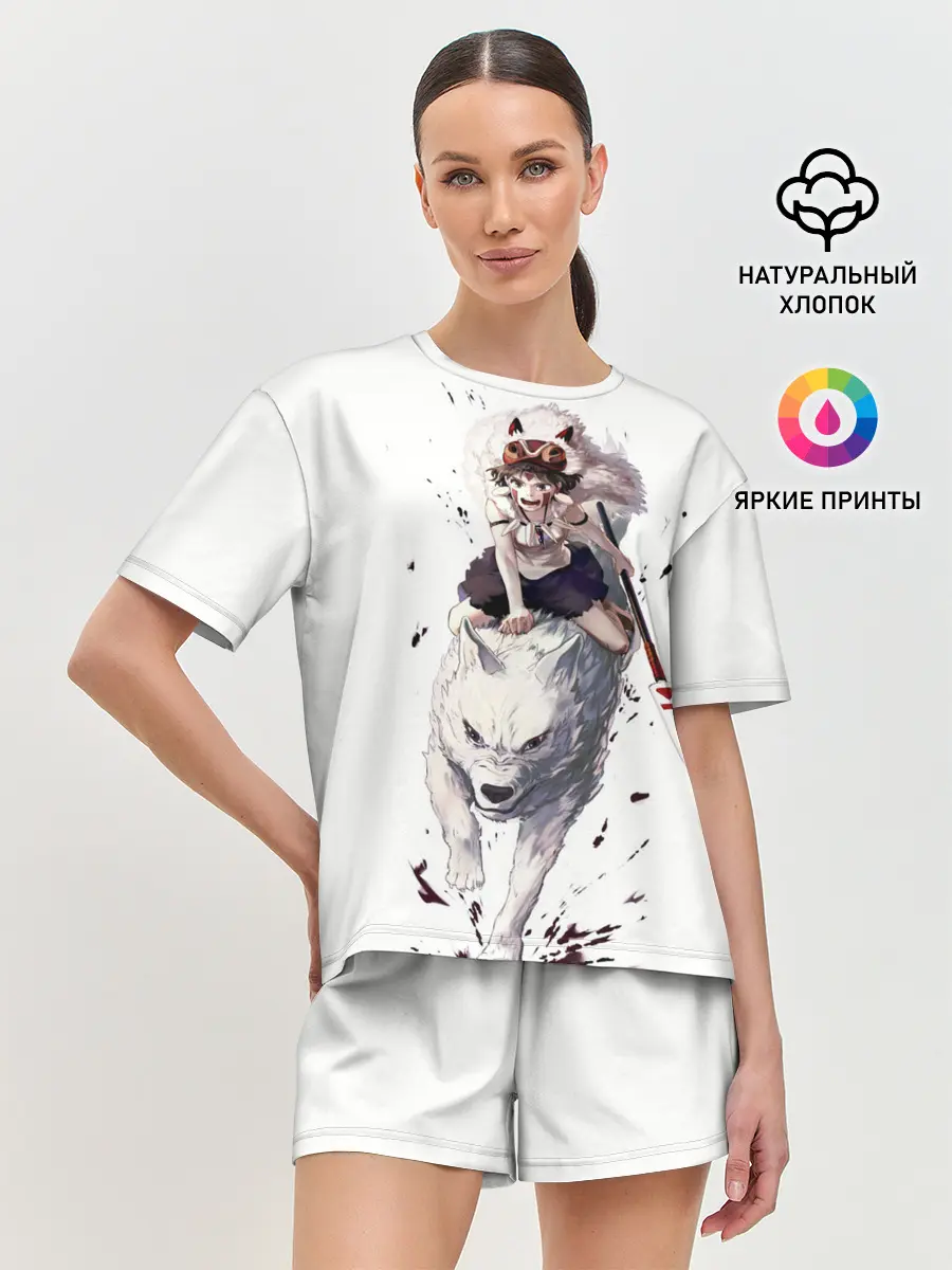 Женская пижама с шортами / Принцесса Мононоке