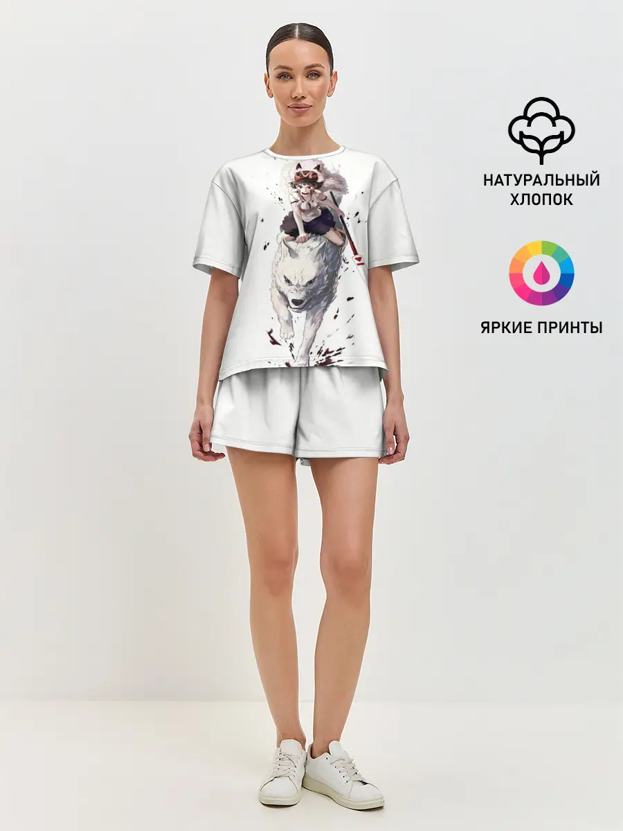 Женская пижама с шортами / Принцесса Мононоке