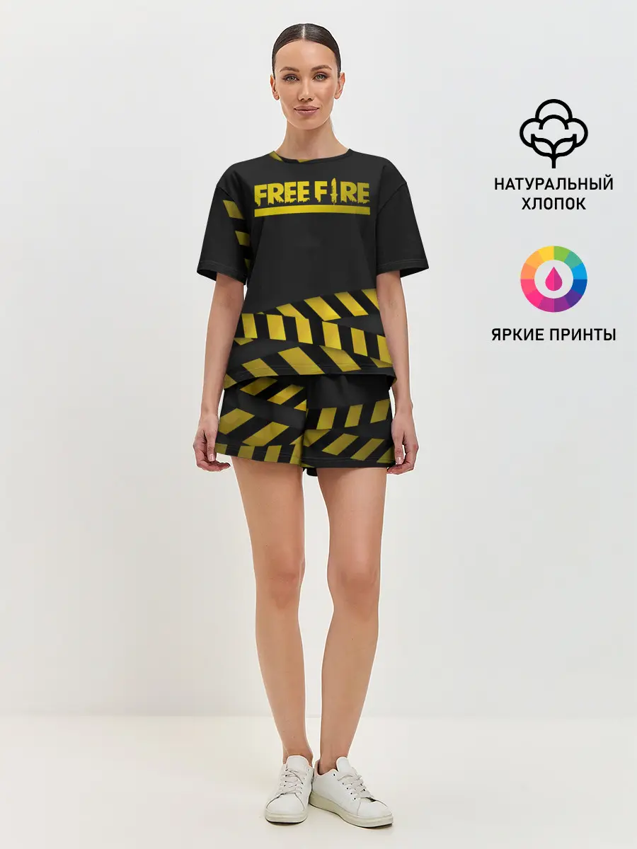 Женская пижама с шортами / Free Fire